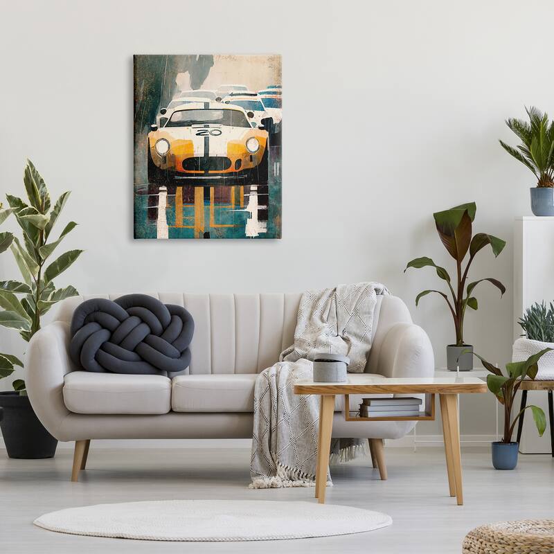 Stupell Modern Race Car Canvas Wall Art Design by Enrico McGarrigle