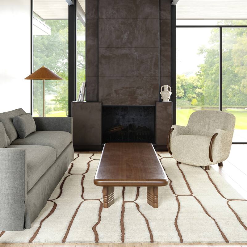 Nazco Abstract New Zealand Wool Area Rug