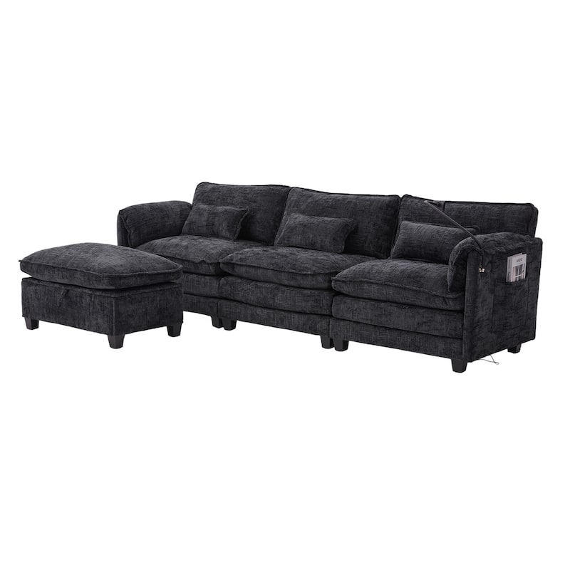 GDFStudio - UNITED WE WIN 112" Oversized Sectional Sofa Cloud Couch for Living Room