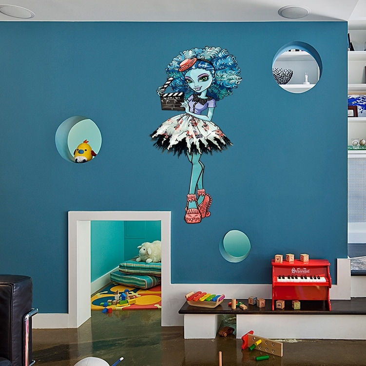 Zombie Girl Wall Decal, Zombie Girl Wall sticker, Zombie-image