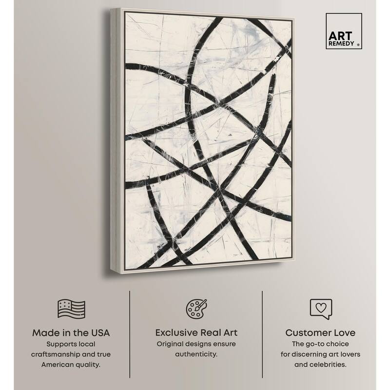 Intersecting Lines I Canvas by Art Remedy