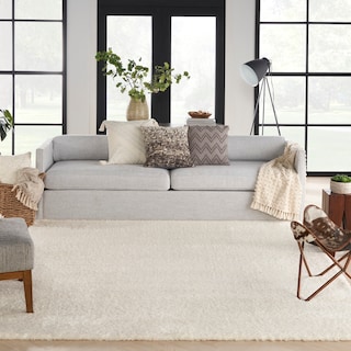 Nourison Luxurious Shag Ultra-plush Pile Glam Solid Area Rug