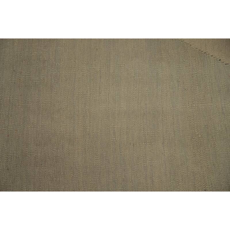 Hand Woven Oriental 100% Wool Carpet Southwestern Modern Beige & Ivories Kilim Area Rug - 9' 9'' X 7' 10''