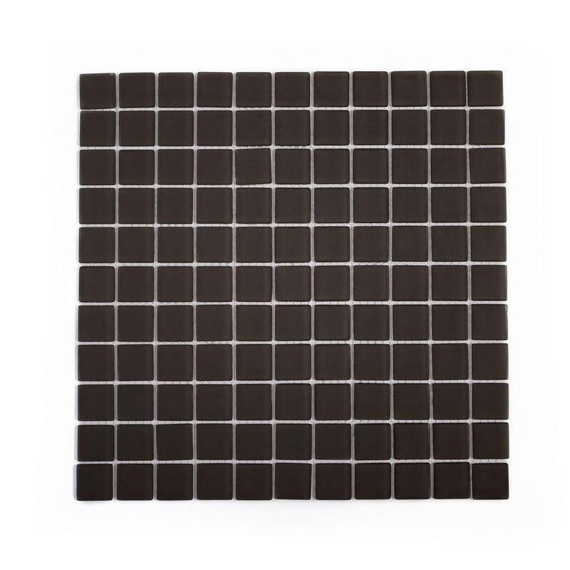 Apollo tile 12" x 12" Colorway Glossy Ash Gray Glass Tile (9.67 sq ft/case) - 10 Pack