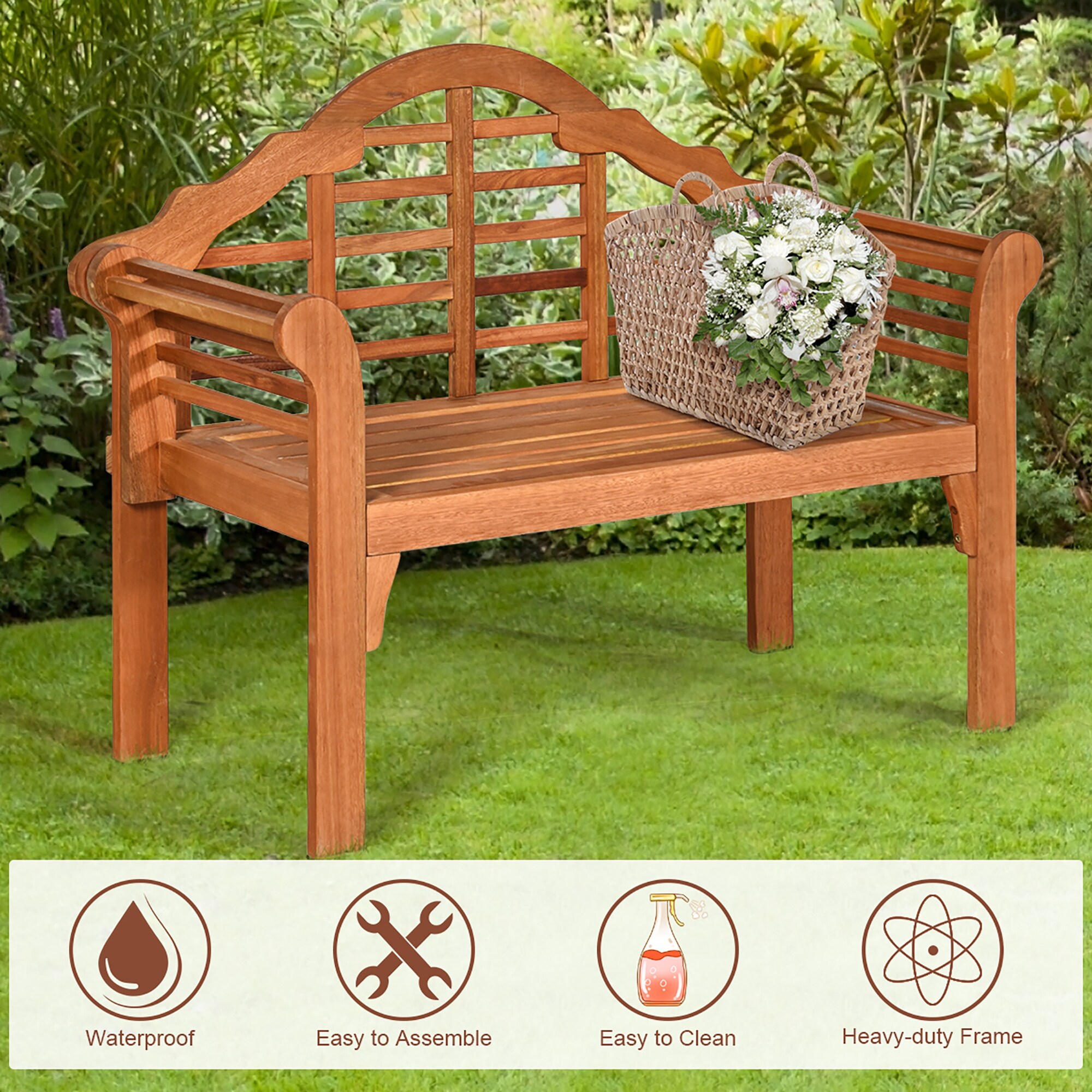 Heavy duty online garden bench