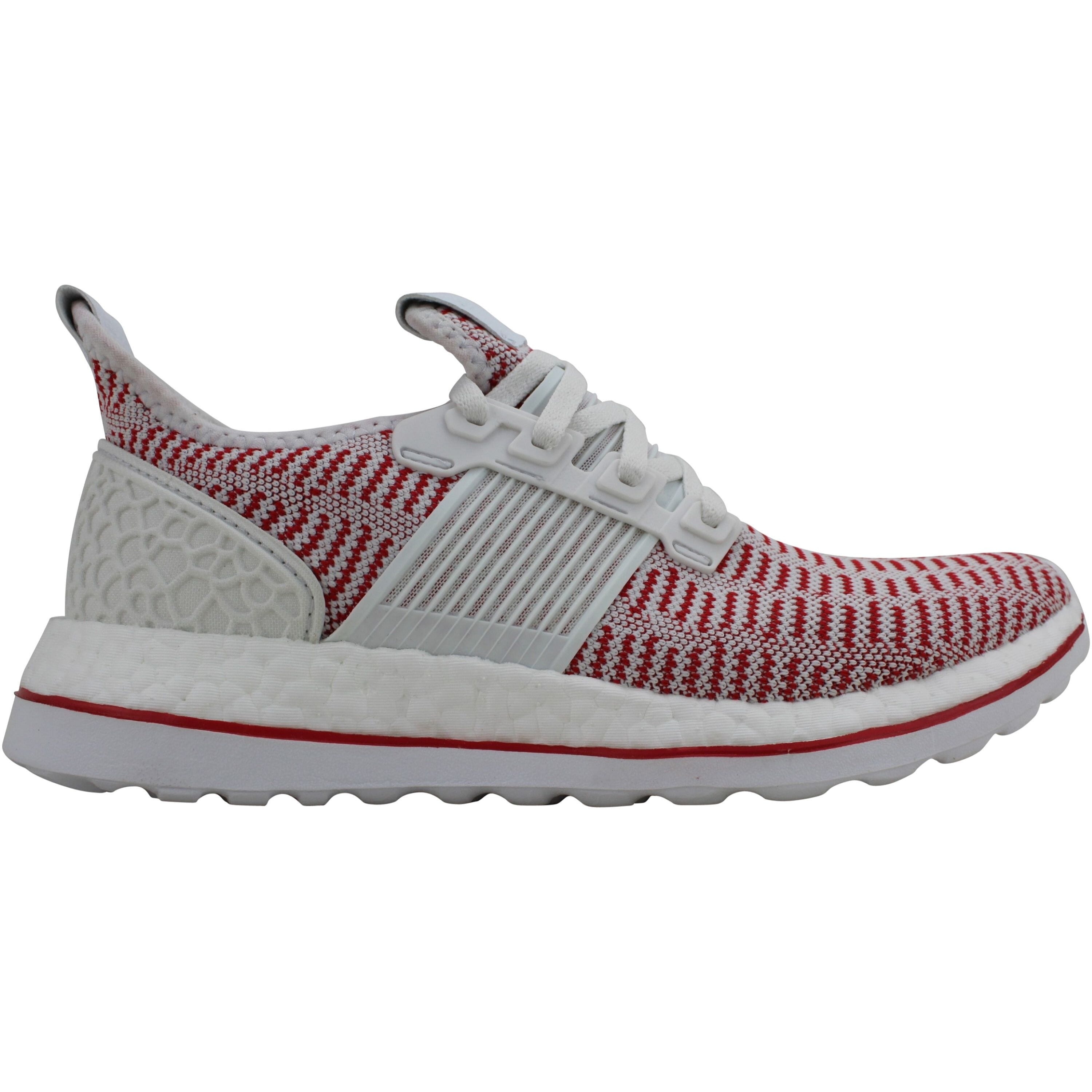 Adidas Pureboost Zg Ltd Crystal White Vivid Red Aq2926 Men S Overstock