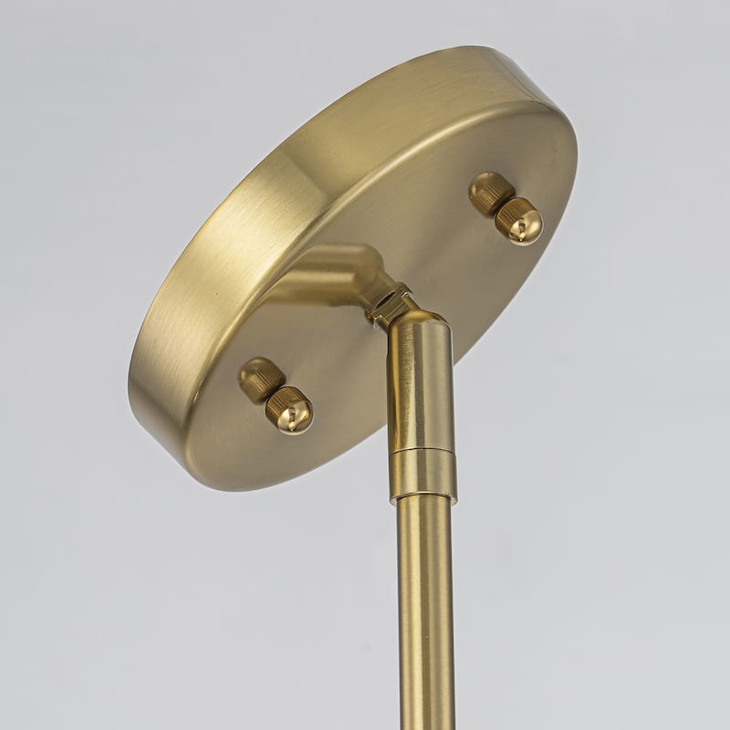 Modern Industrial 3-Light Clear Ribbed Glass Drum Pendant Light for Dining and Living Room