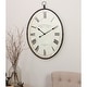 preview thumbnail 1 of 5, Ines Large Oval Wall Clock - 36"H x 23.5"W x 1.5"D