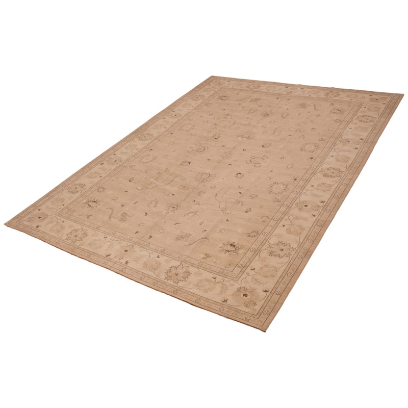 ECARPETGALLERY Hand-knotted Chobi Finest Khaki Wool Rug - 10'7 x 14'7