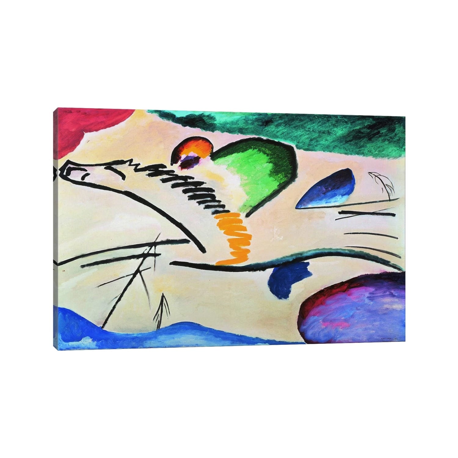 iCanvas "Lyrically (Lyrisches)" by Wassily Kandinsky Canvas Print