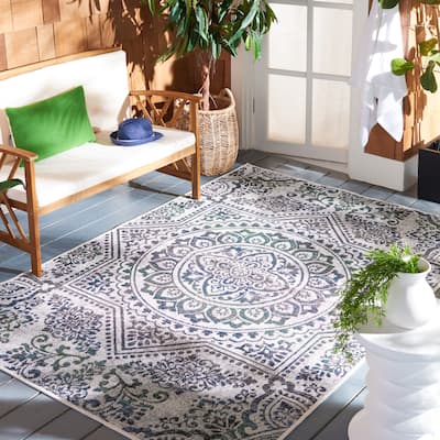 SAFAVIEH Havana Esen Medallion Indoor/ Outdoor Waterproof Rug