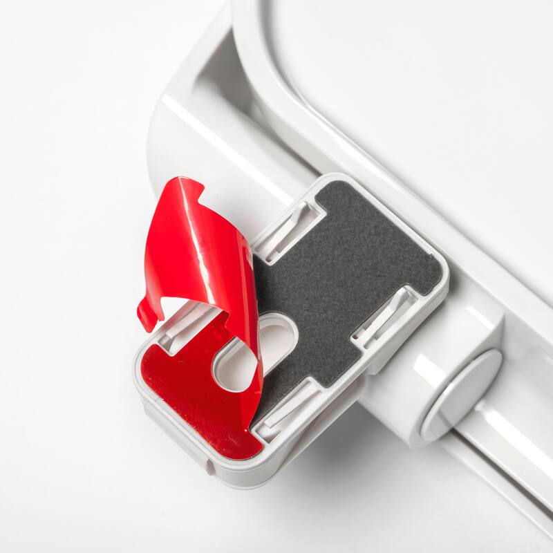 Croydex Barkley Stick Tight Elongated Toilet Seat, White