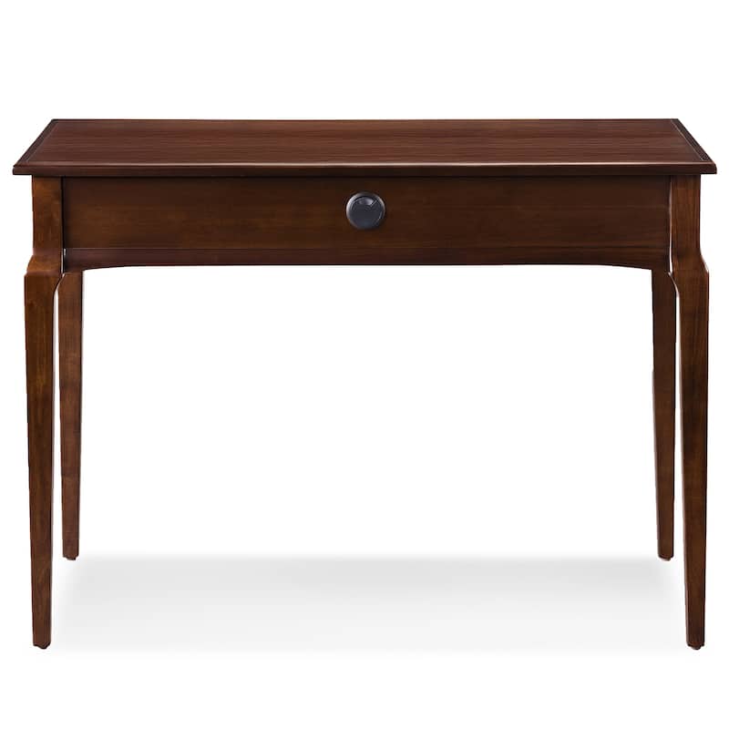 Stratus Solid Wood Laptop Writing Desk with Drop Front Keyboard Drawer