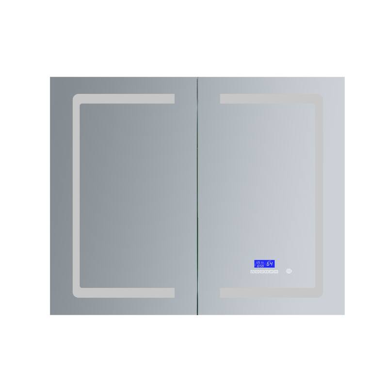 Bracciano 30" Surface-Mount LED Mirror Medicine Cabinet with Defogger