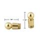 preview thumbnail 2 of 0, Bright Brass Carpet Rod Finials - Ball Style - Pair - Renovators Supply