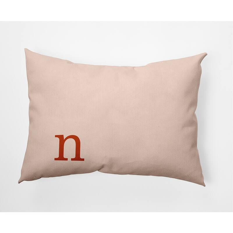 Modern Monogram Decorative Throw Pillow - 14" x 20" - n