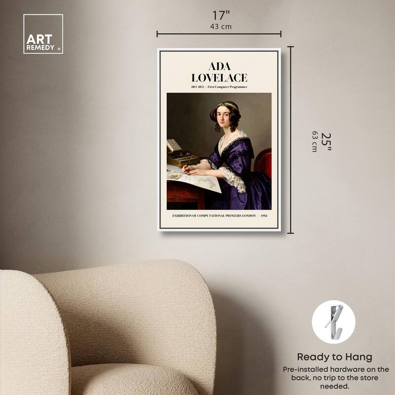 First Programmer Art Canvas by Art Remedy