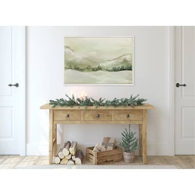 Kate and Laurel Sylvie Winterscape Framed Canvas by Annie Quigley