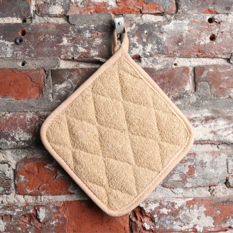 Arkwright Home 7x7 Solid Color Cotton Terry Pot Holders - Pack of 12