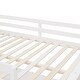 preview thumbnail 34 of 55, Full Size Wooden Loft Bed with Desk and Shelves, Space-Saving Design
