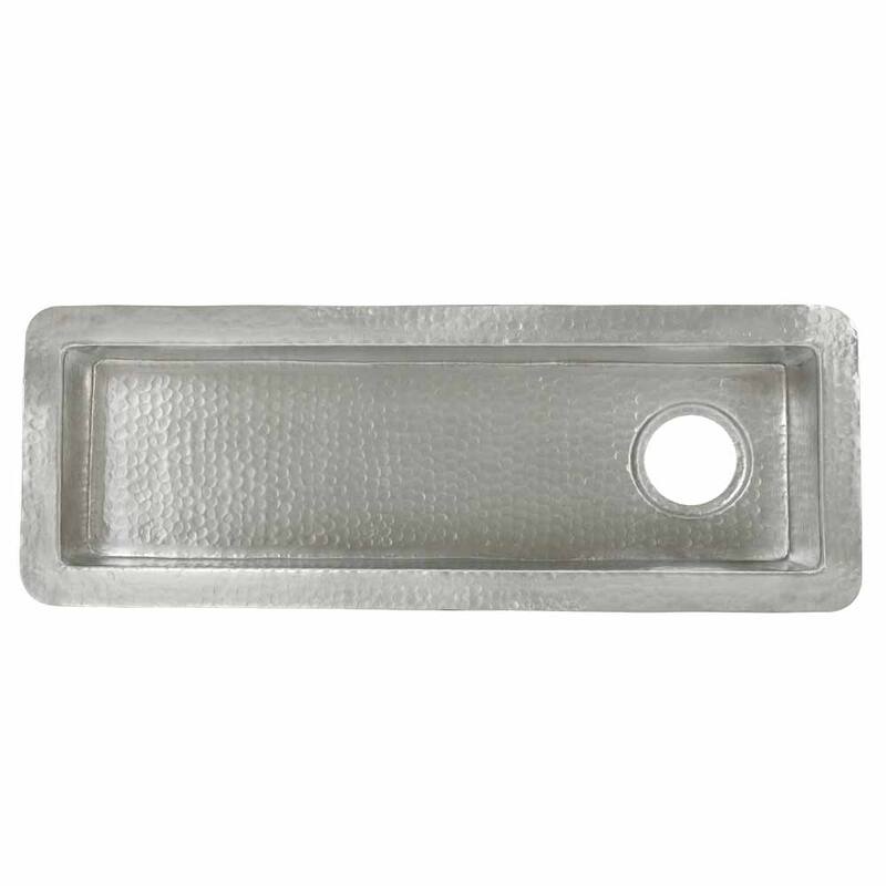 Native Trails Rio 30" Single Basin Undermount Bar Sink - Brushed Nickel