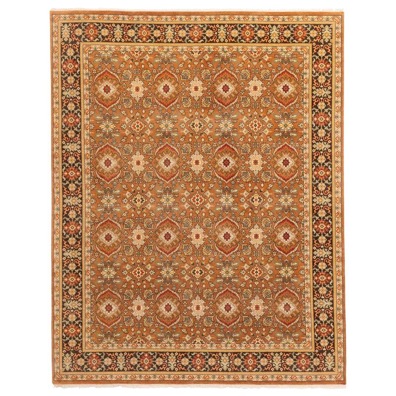 ECARPETGALLERY Hand-knotted Jamshidpour Copper Wool Rug - 8'2 x 10'3