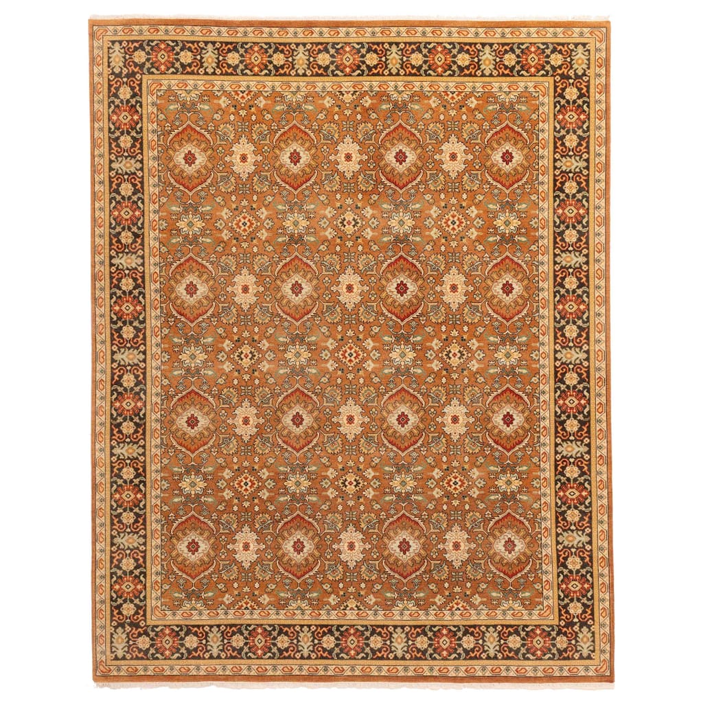 ECARPETGALLERY Hand-knotted Jamshidpour Copper Wool Rug - 8'2 x 10'3