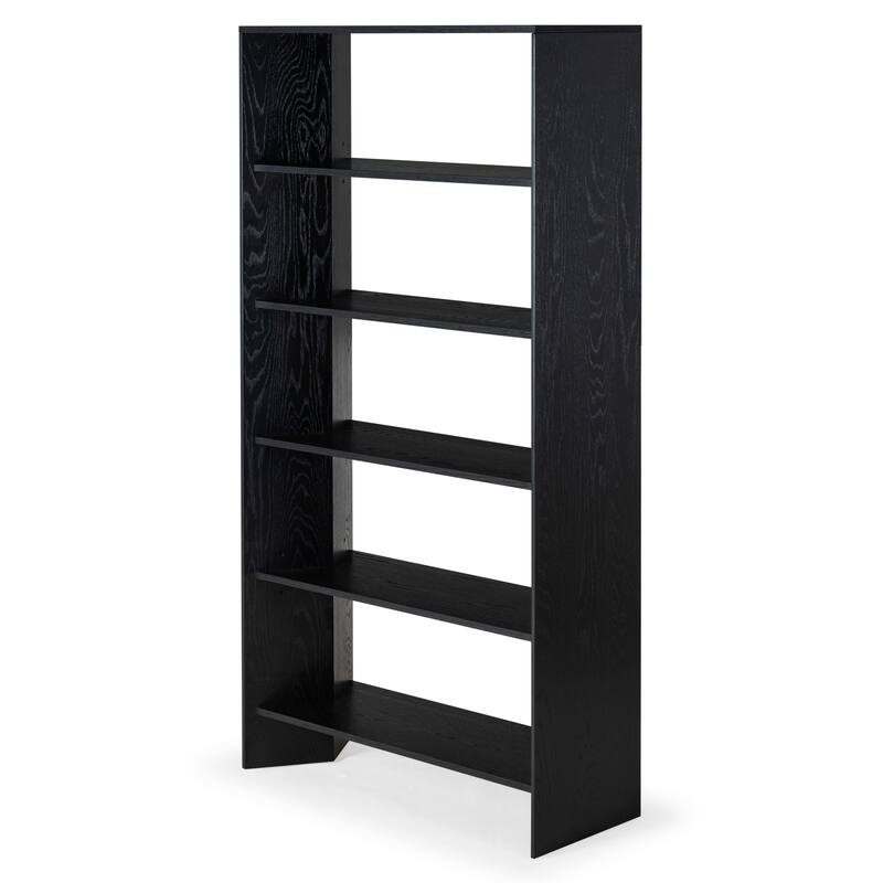 SAFAVIEH Couture Norrington Wood 5 Shelf Bookshelf - 38"W x 15"D x 76"H