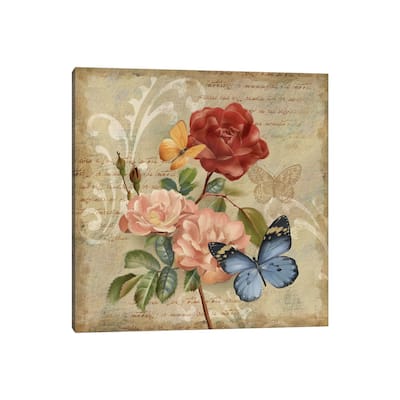 iCanvas "Butterfly Botanical II" by Conrad Knutsen Canvas Print