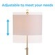 preview thumbnail 3 of 27, June 65" Adjustable Metal/Marble LED Floor Lamp by JONATHAN Y - 57-65" H x 15" W x 15" D