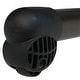 preview thumbnail 5 of 8, Sunnydaze Double Chaise Rocking Lounge with Canopy and Headrest Pillows - Black
