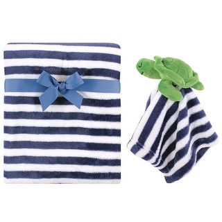 Hudson Baby Infant Boy Plush Blanket with Security Blanket, Sea Turtle, One Size - Sea Turtle - One Size