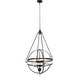 preview thumbnail 19 of 18, Crystal Orb Pendant Light Bohemian 4-Light Oil Bronze or Silver Luxury Chandelier