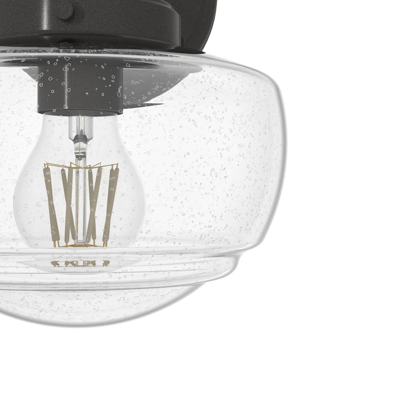 Hunter Saddle Creek 1-Light Wall Sconce - Modern Schoolhouse, Transitional - Damp Rated!