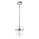 preview thumbnail 2 of 10, Hunter Karloff Clear Glass Bell-Shaped Pendant - Kitchen Island, Dining Room, Entry - Modern Farmhouse, Rustic, Industrial
