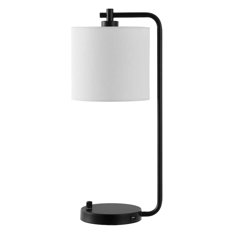 SAFAVIEH Lighting Verginica 20-inch Table Lamp with Usb Charging Port (LED Bulb Included) - 7.5 In. W x 7.5 In. D x 20.3 In. H