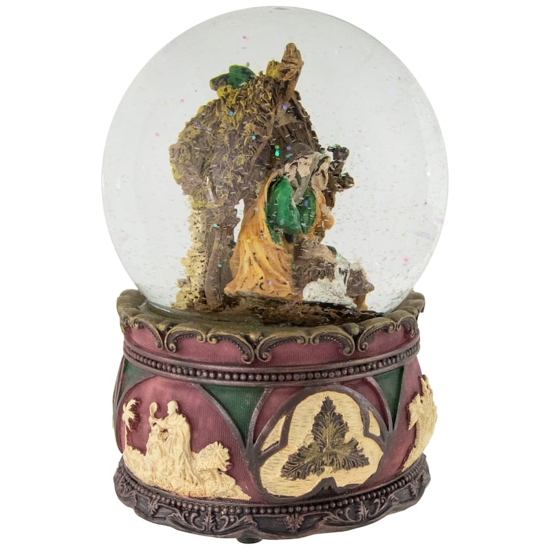 Holy Family Nativity Scene Christmas Snow Globe - 5.75"