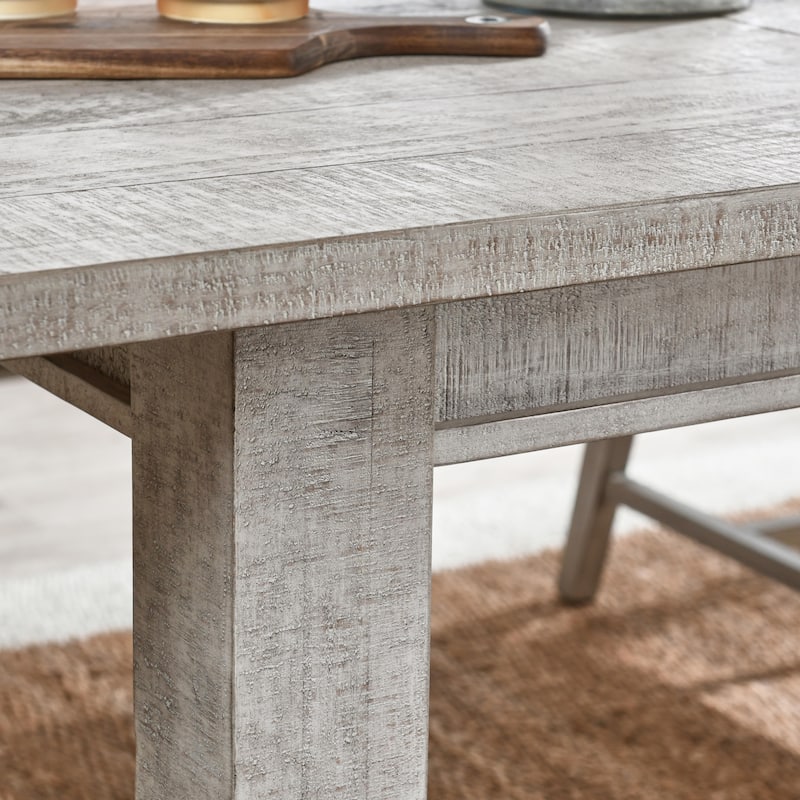The Gray Barn Fairview Driftwood Reclaimed Pine 94-inch Extension Dining Table