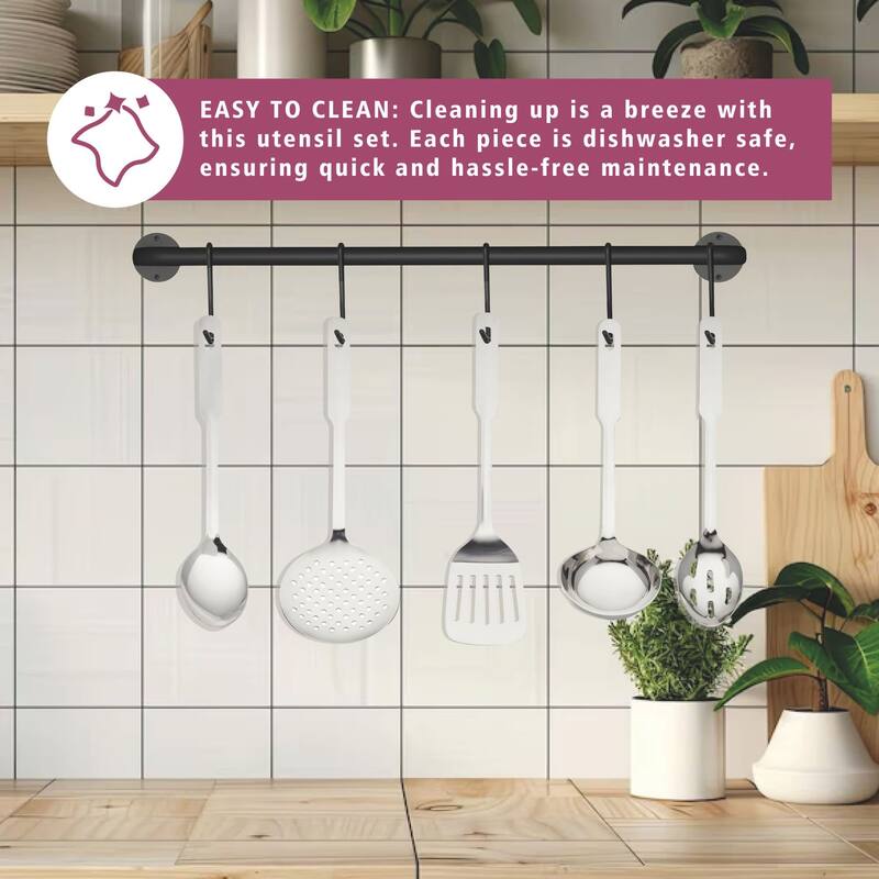 Amco 5 Piece Utensil Set - 14 in