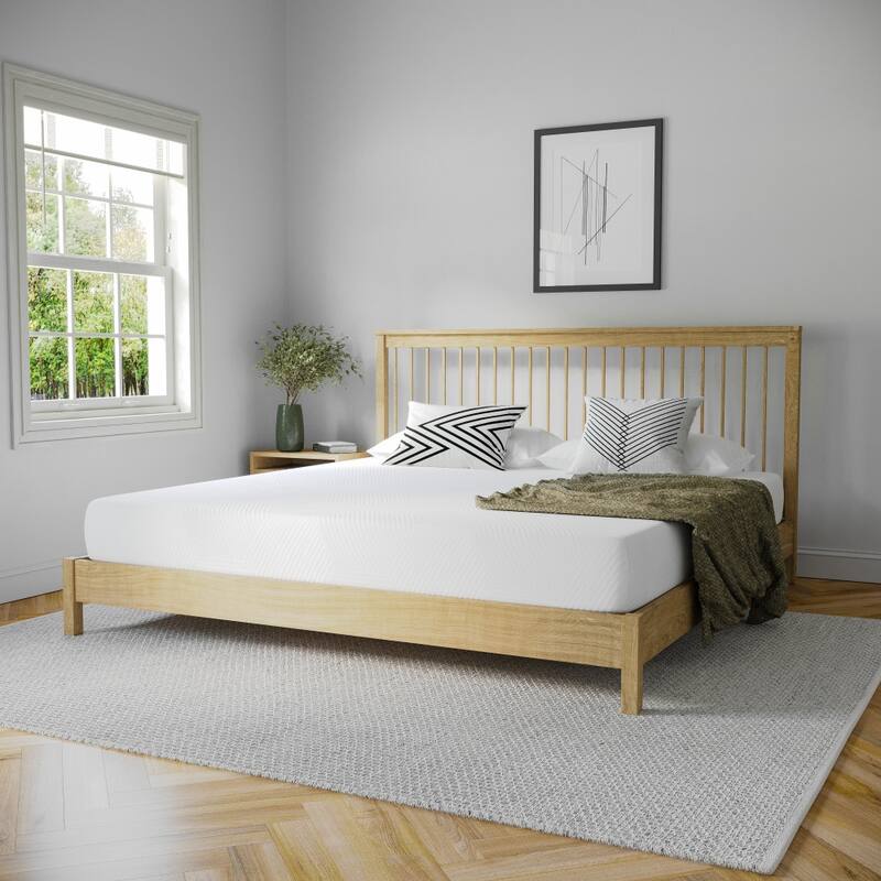8 Inch Cooling Green Tea Pressure Relieving Memory Foam Mattress in a Box - King