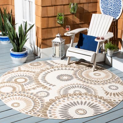 SAFAVIEH Cabana Marii Indoor/ Outdoor Waterproof Patio Floral Rug