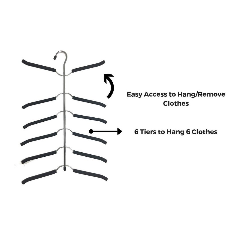 Tiered clearance shirt hangers