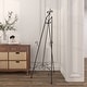 preview thumbnail 8 of 17, Black Metal Tall Adjustable Floor Scroll Display Easel with Gold Accents