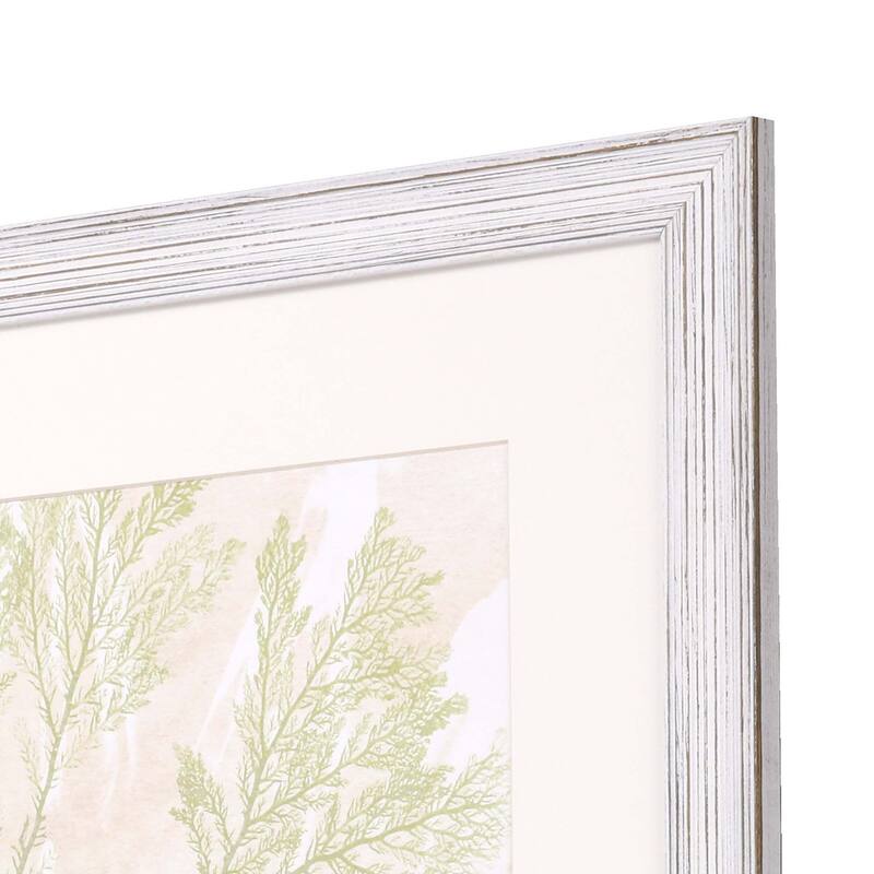 Vintage Ocean Jewels II Framed Art Giclee Under Glass - Blue