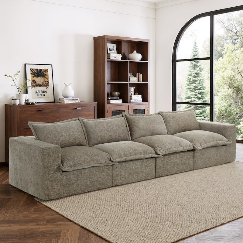 Comfy Cloud Couch Plush Modular Sectional Sofa For Living Room