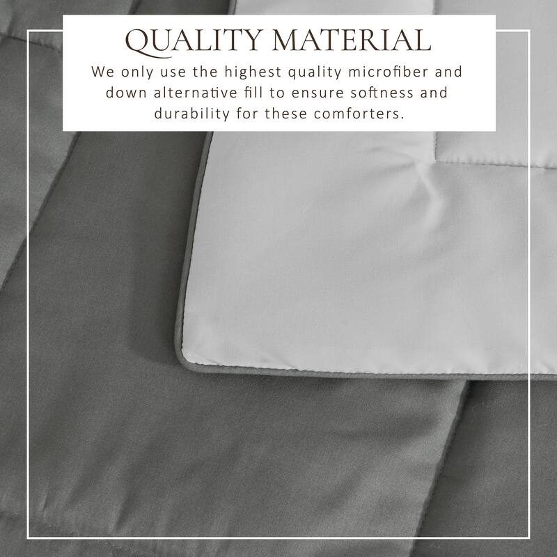 Linery & Co. All Season Down Alternative Reversible Comforter Set
