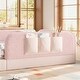preview thumbnail 46 of 124, Twin/Full/Queen Teddy Fleece Floor Bed with Upholstered Safety Rails and Pocket