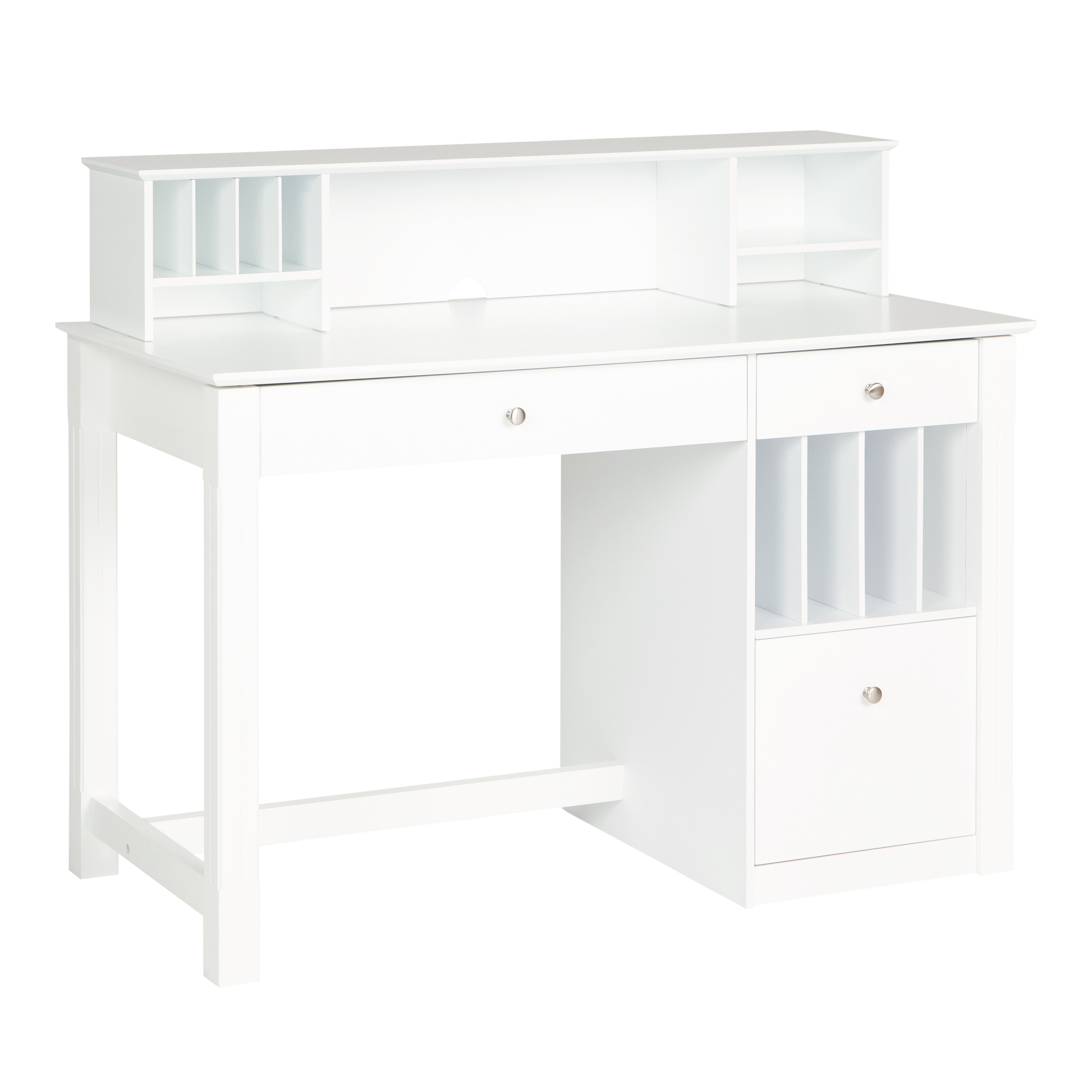 Middlebrook 48 inch Computer Storage Desk with Hutch White On