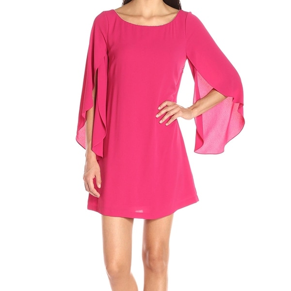 Shop Jessica Simpson New Pink Fuchsia Women S Size 6 Chiffon Shift