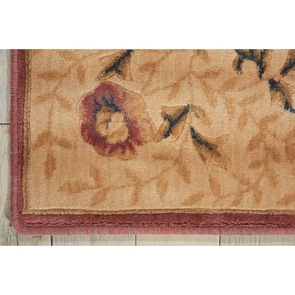 Shop Nourison Somerset Abrash Bordered Floral Area Rug Overstock 10352932